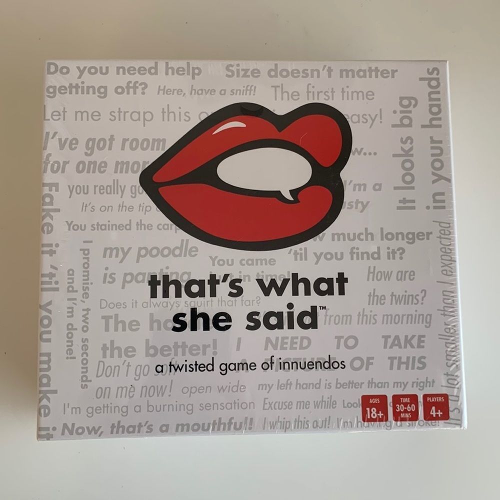 That’s what she said card game NEW